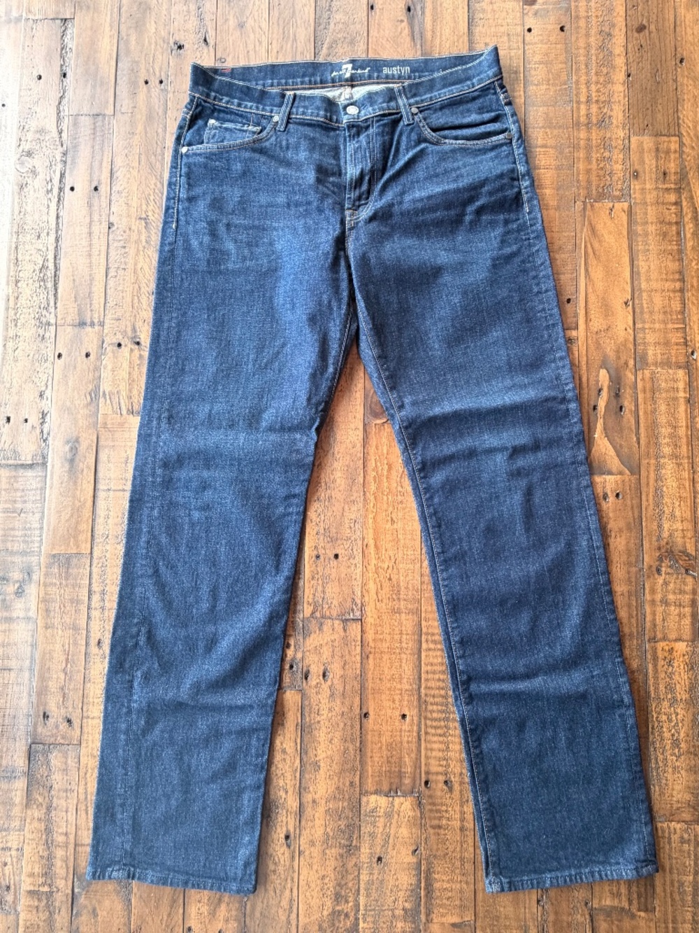 7 For All Mankind Austyn Men’s Jeans Size 36 Dark Wash Straight Leg